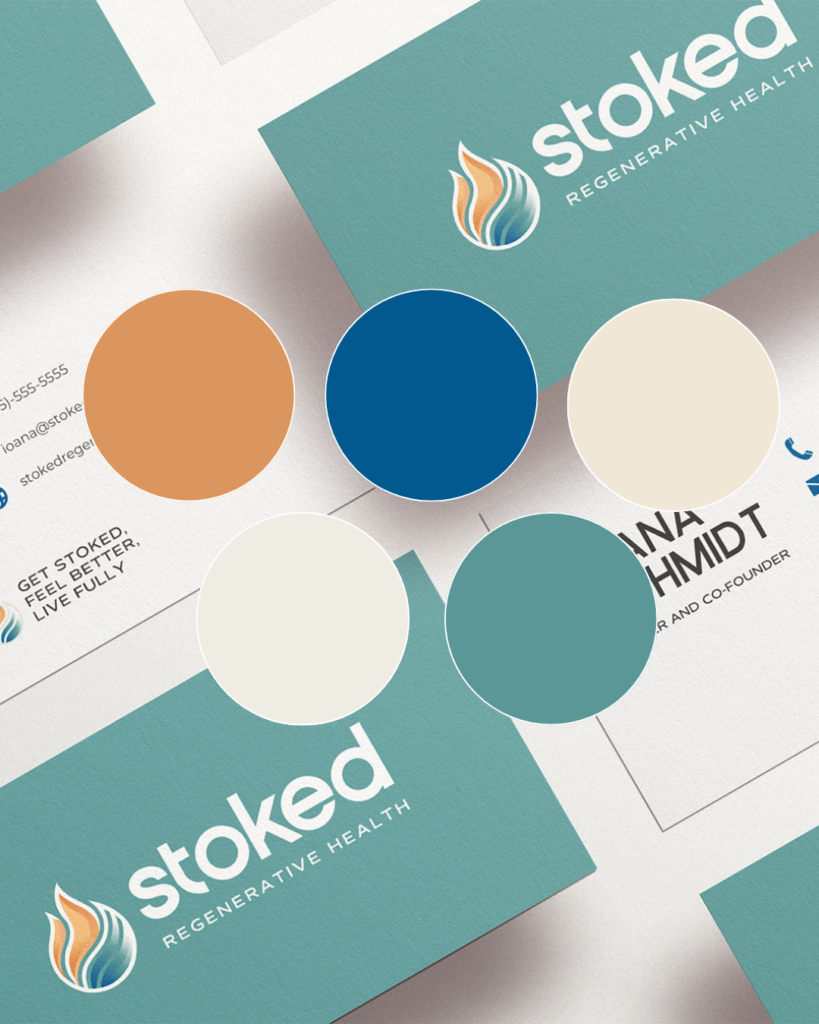Branded Color Palette for Stoked Regenerative Health by Marra Creative Studio
